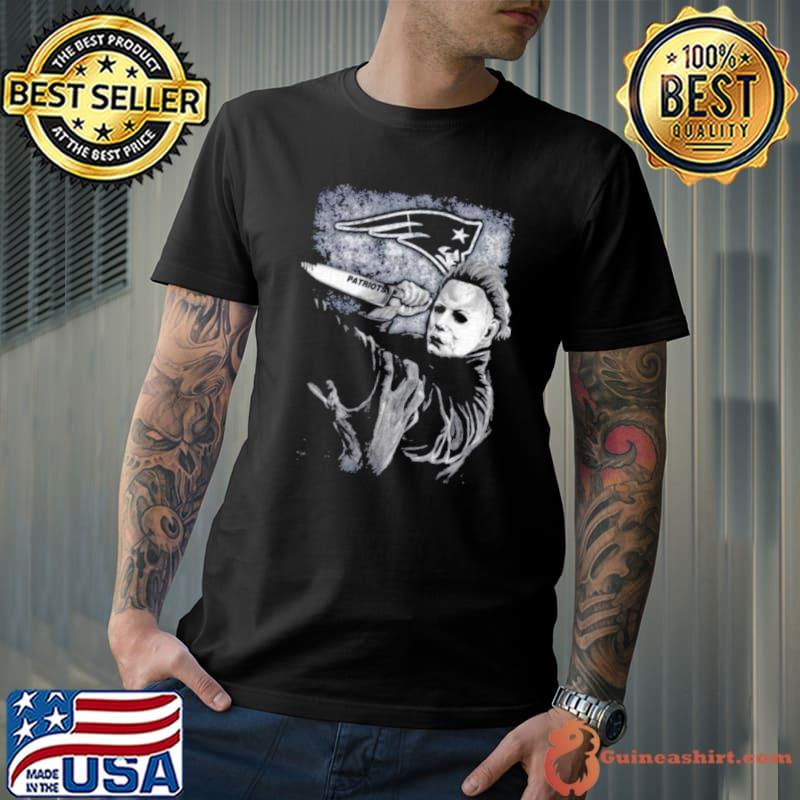 Michael Jason Myers Friday The 13th New England Patriots Halloween 2023 shirt