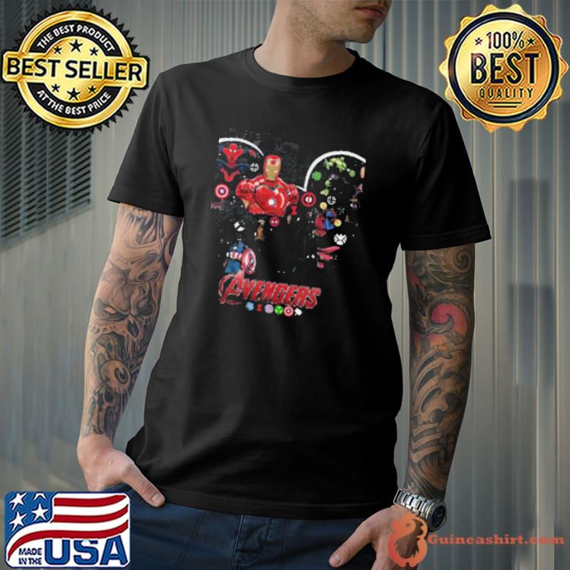 Mickey, Spiderman, Marvel Merry Christmas Avengers Shirt