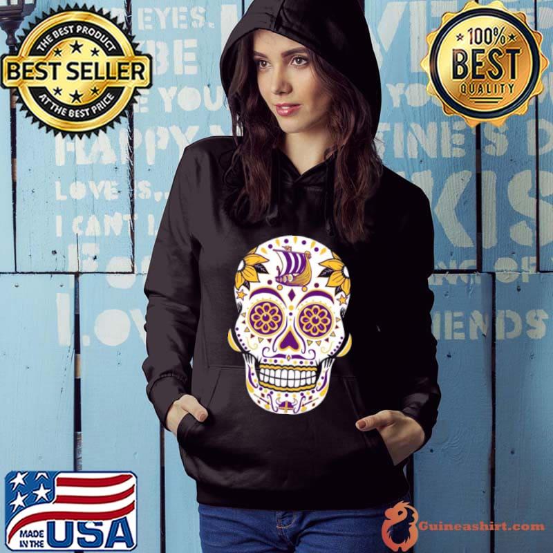 Minnesota Vikings Sugar Skull Shirt Hoodie