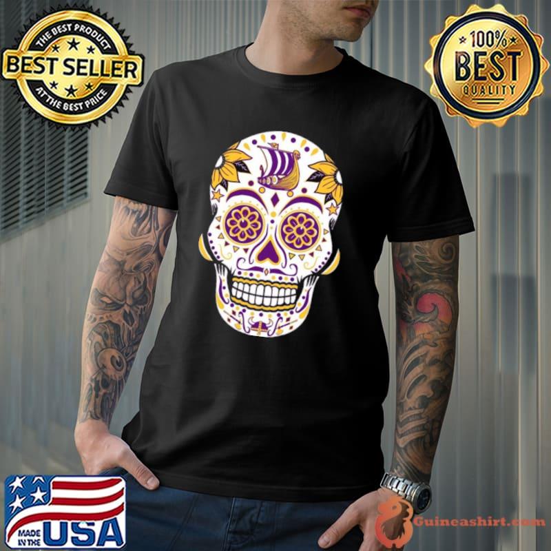 Minnesota Vikings Sugar Skull Shirt
