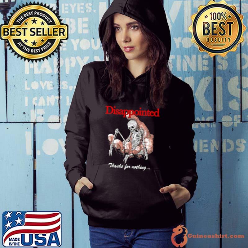 Misery Worldwide Misery Worldwide Disappointed Thanks For Nothing Jumbo Print Shirt Hoodie