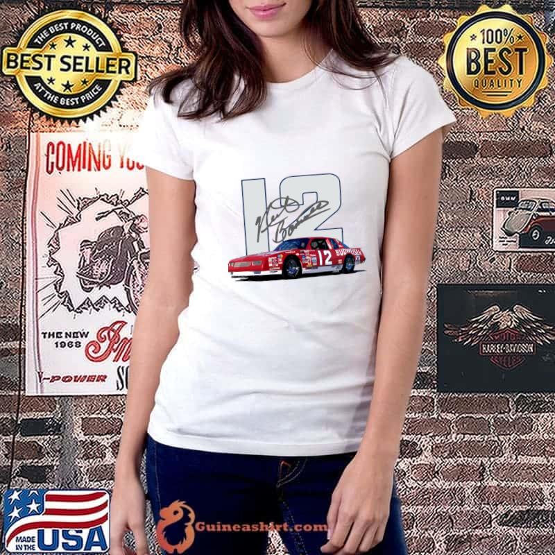 Neil Bonnett 1985 Signature an American NASCAR driver T-Shirt Ladiestee