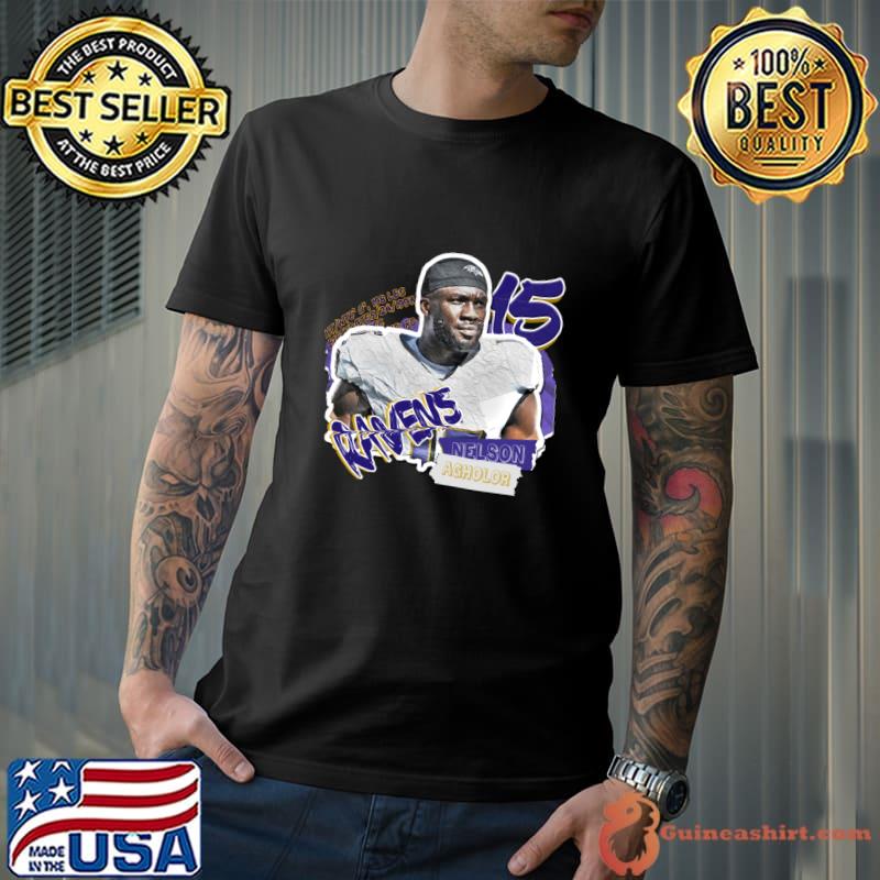 Nelson Agholor Nigerian-American football wide receiver for Baltimore Ravens T-Shirt