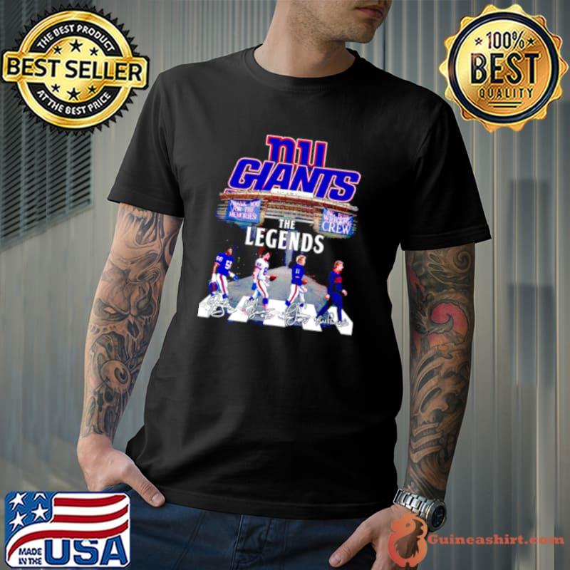 New york giants the legends big blue wrecking thank you for the memories  shirt, hoodie, sweater, long sleeve and tank top