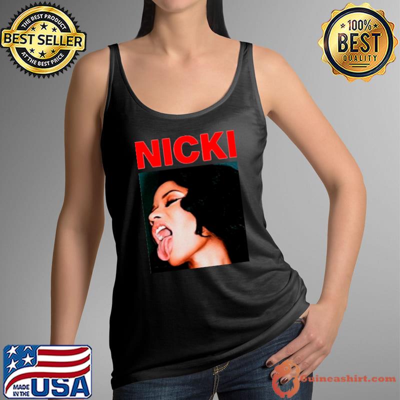 Nicki Minaj Sticking Out tongue s Tank Top