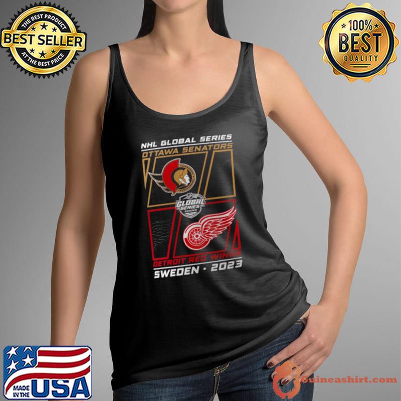 Ottawa Senators vs Detroit Red Wings 2023 NFL Global Series Match Up Shirt Tank Top