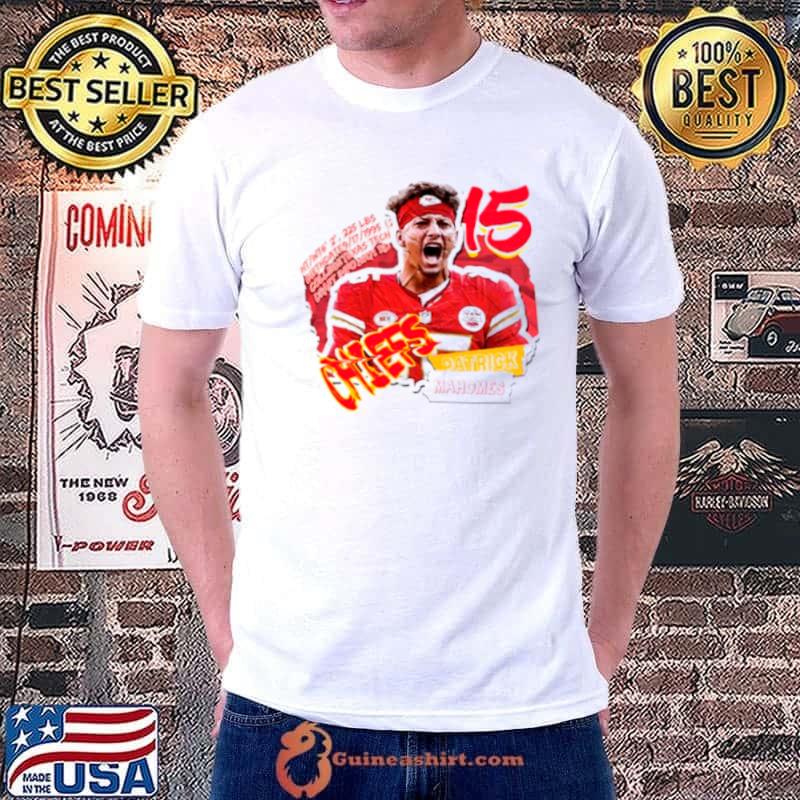 Patrick Mahomes football Paper Poster Chiefs shirt