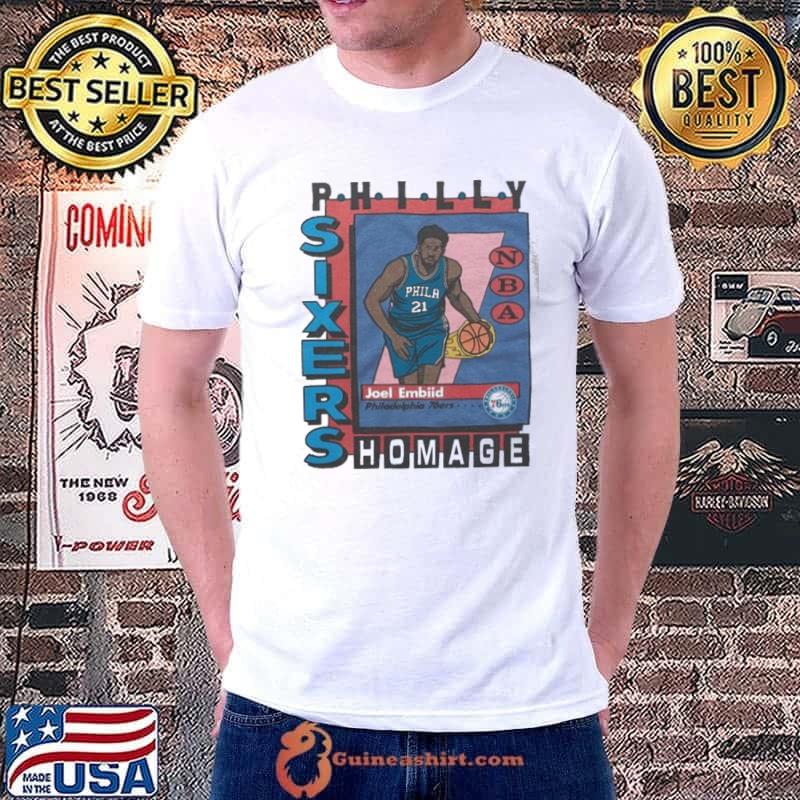 Philadelphia 76ers Trading Card Joel Embiid Shirt
