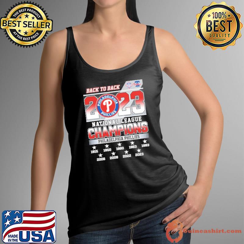 Philadelphia Phillies National League 2 Sided Back TO Back s Tank Top