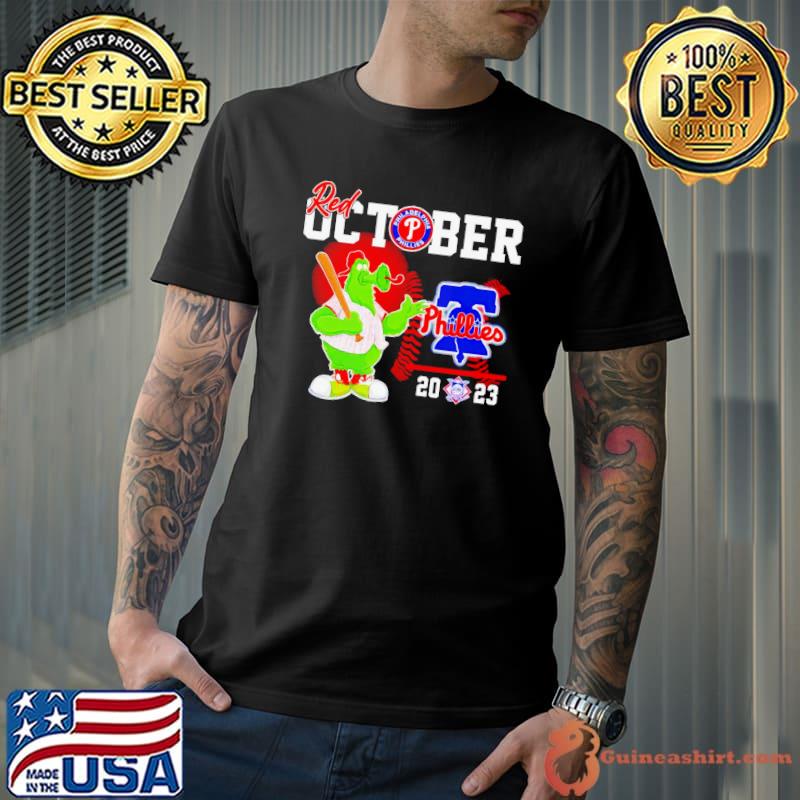 Philadelphia Phillies Phillie Phanatic mascot Red October 2023 shirt