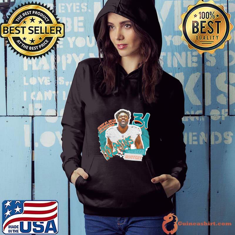 Raheem Mostert American football running back for the Miami Dolphins NFL T-Shirt Hoodie