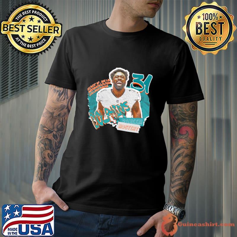 Raheem Mostert American football running back for the Miami Dolphins NFL T-Shirt