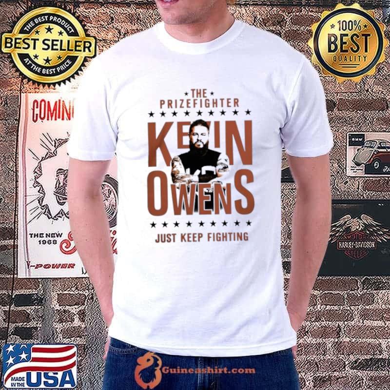 Ripple Junction Heather Gray Kevin Owens Just Keep Fighting Shirt