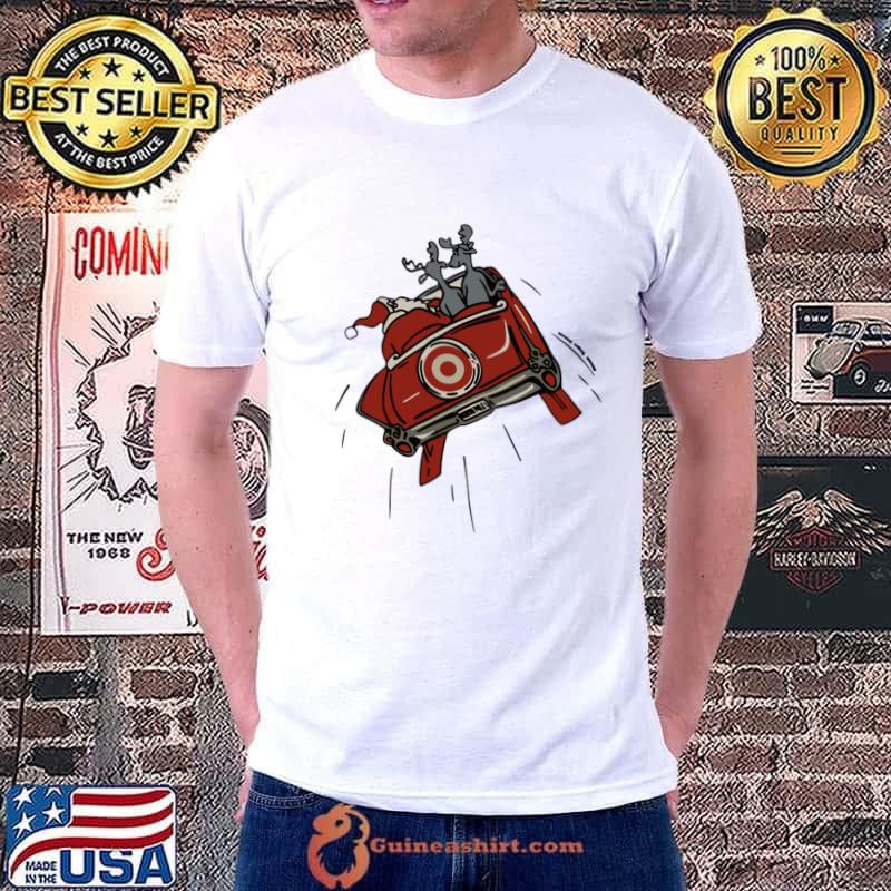 Santa Claus With His Friends Bullseye Team Member Target T-Shirt