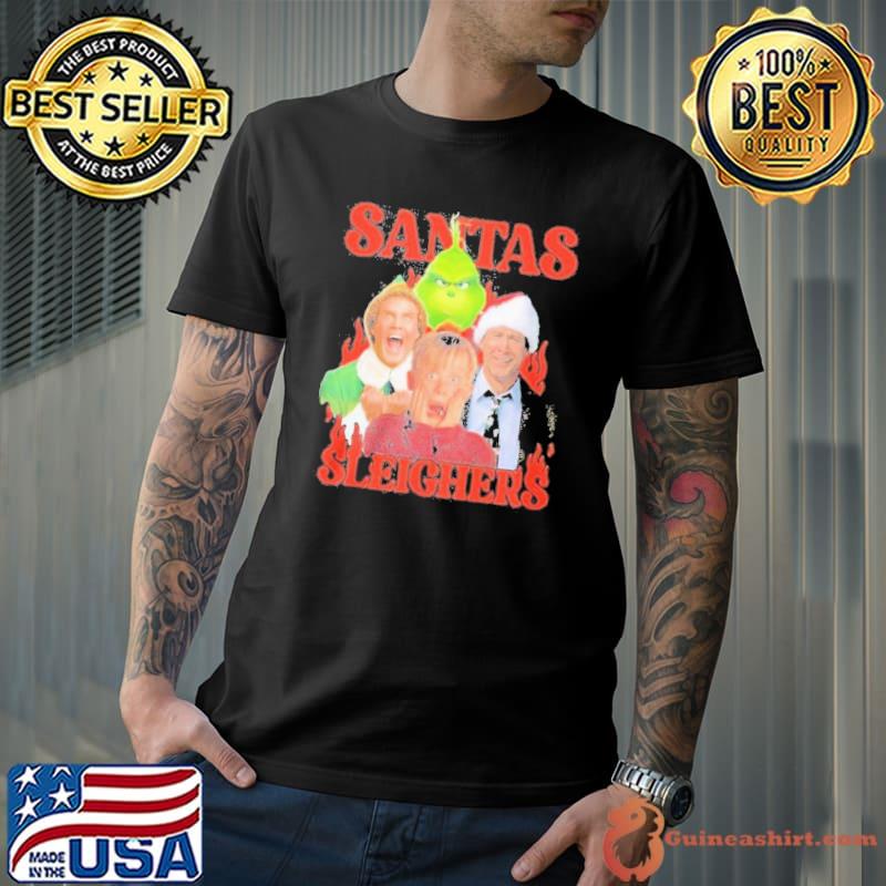 Santas sleighers grinch merry Christmas sweatshirt
