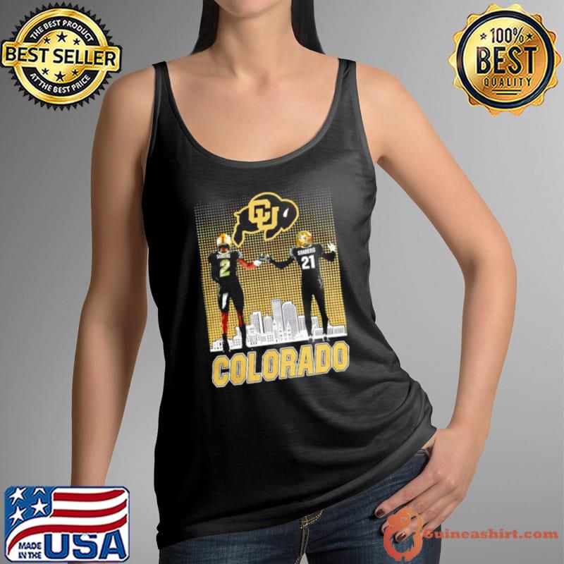 Shedeur Sanders and Shilo Sanders Colorado Sanders Skyline shirt