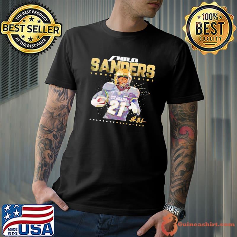 Shilo Sanders Colorado Buffaloes young prime signature shirt