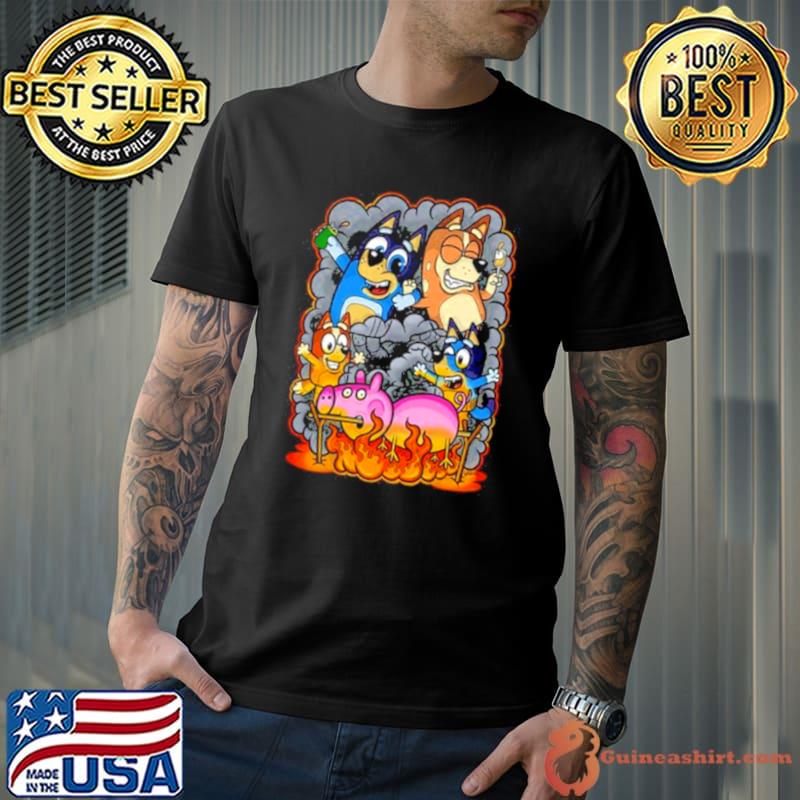 Simon Luxton Bluey Bbq Peppa Pig Shirt