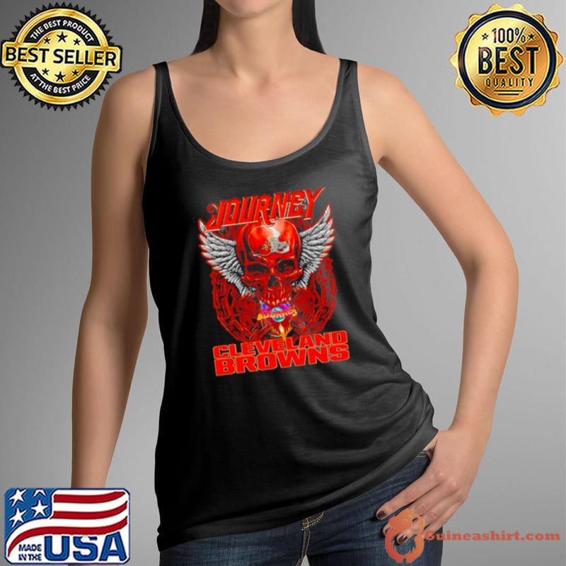Skull Wings Journey Cleveland Browns Shirt Tank Top