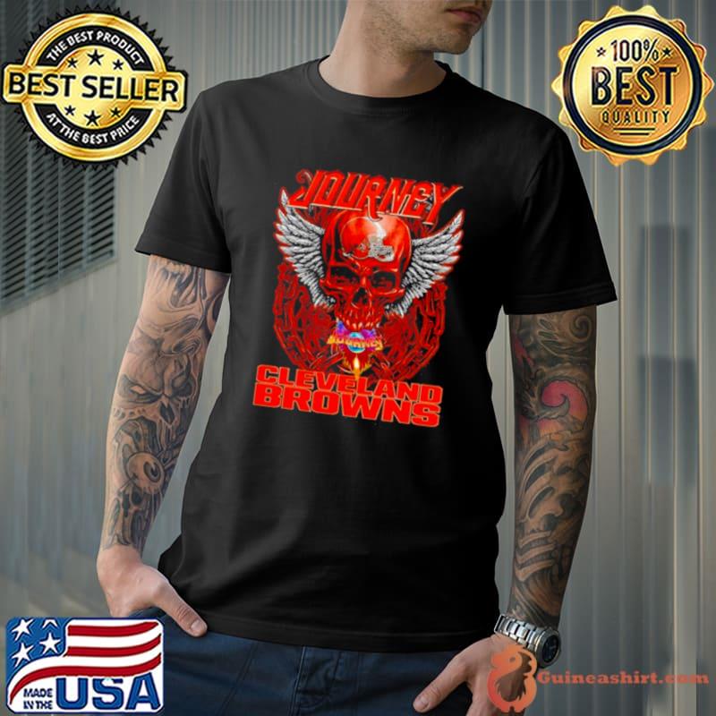 Skull Wings Journey Cleveland Browns Shirt