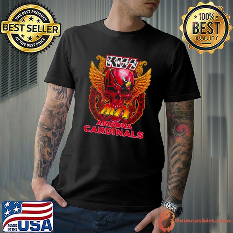 Skull Wings Kiss Arizona Cardinals Shirt