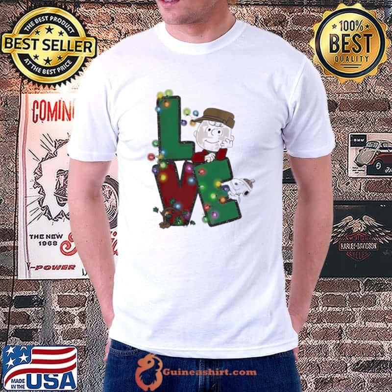 Snoopy and Charlie Brown love christmas shirt
