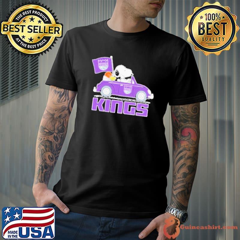 Snoopy And Woodstock Driving Car Sacramento Kings Shirt