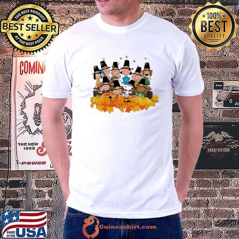 Snoopy happy thanksgiving pumpkin halloween peanuts shirt