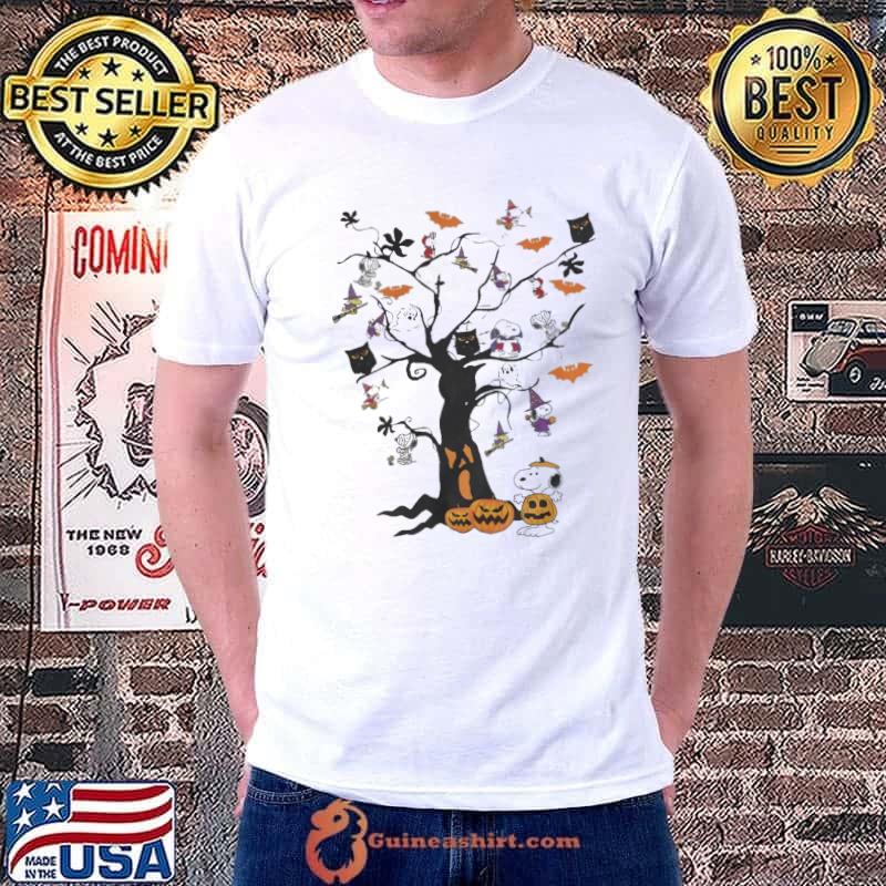 Snoopy Tree Halloween Pumpkin Owl shirt