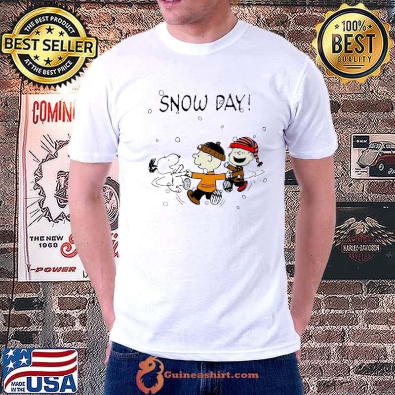 Snowday snoopy charlies brown and friend xmas shirt