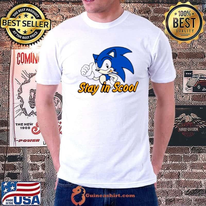 Sonic smoking stay in scool shirt