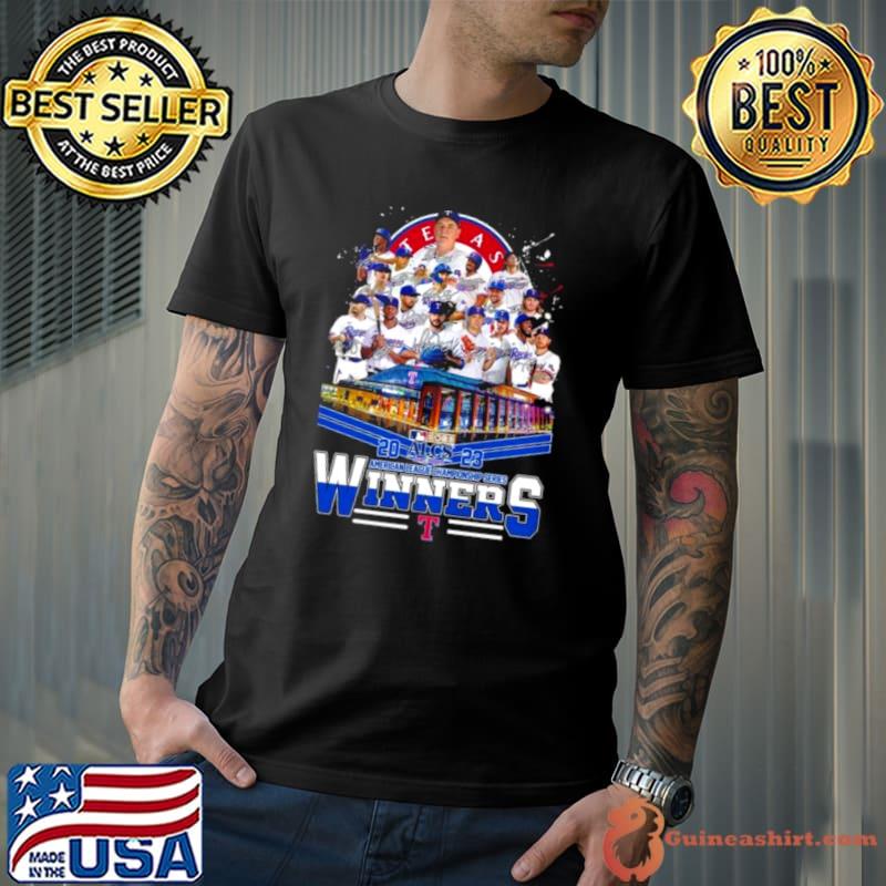 Texas Rangers 2023 American League Championship Series Winners Signatures Shirt