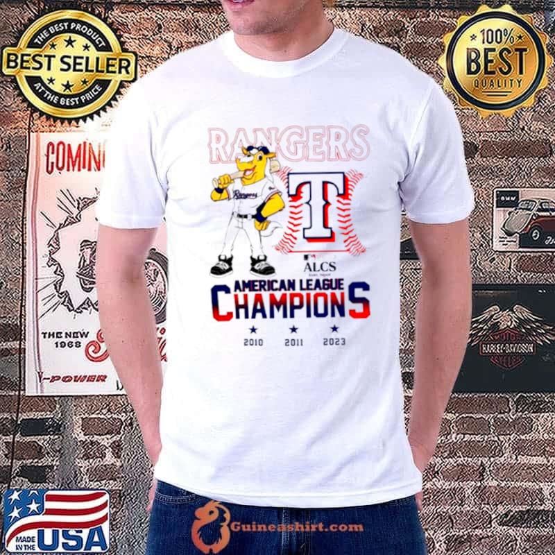 Texas Rangers Mascot 2023 American League Champions logo shirt