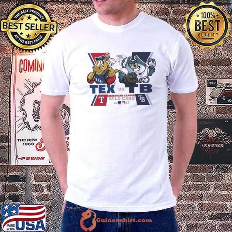 Texas Rangers vs Tampa Bay Rays Mascot American League Wild Card 2023 Shirt