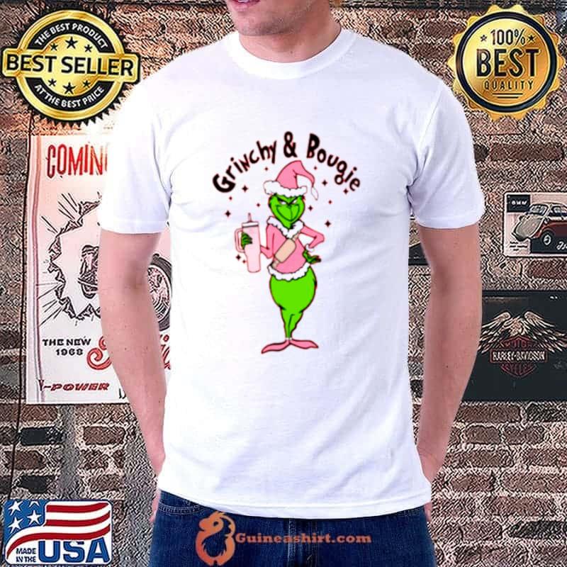 The Grinch Santa Grinchy and Bougie Christmas shirt