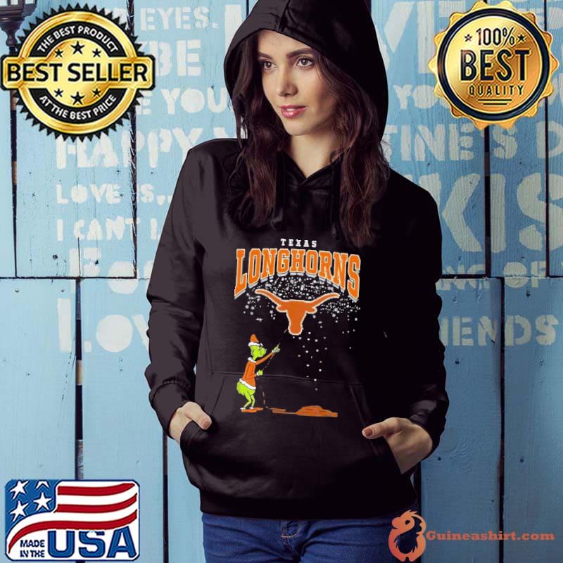 The Grinch Texas Longhorns Christmas Football Tee Shirt Hoodie