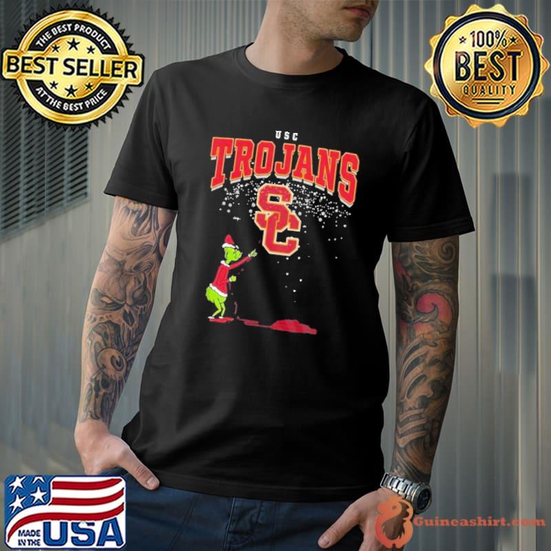 The Grinch Usc Trojans Southern California Christmas Football Shirt