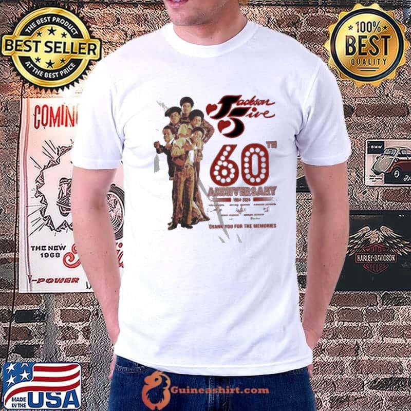 The Jackson 5 60th Anniversary 1964 – 2024 Thank You For The Memories Signatures Shirt