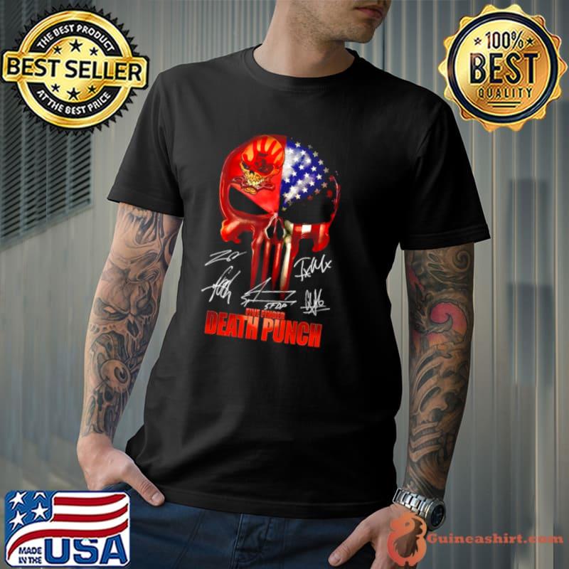 The Punisher Skull Five Finger Death Punch Signatures Shirt