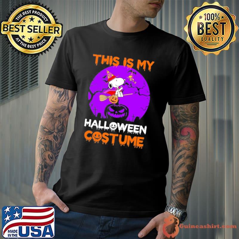This is my halloween costume snoopy riding broom shirt
