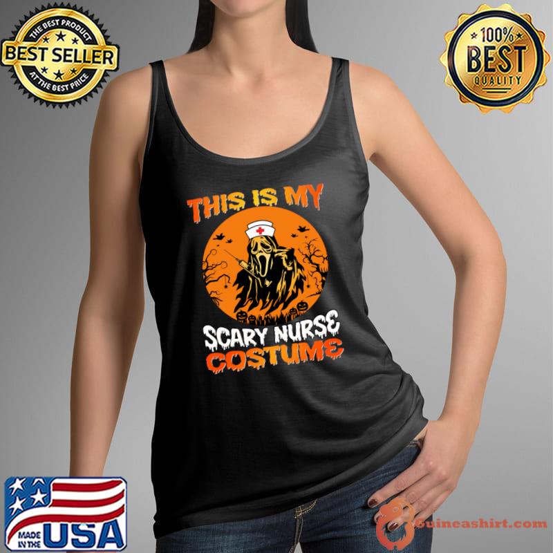 This is my scary nurse costume skull nurse moon halloween T-Shirt Tank Top