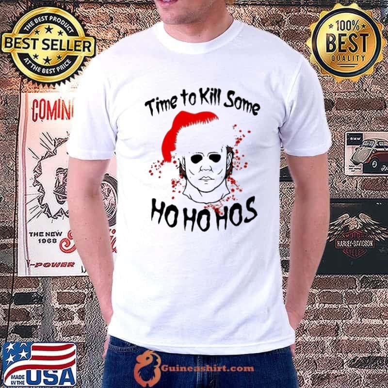 Tiem to kill some ho hos horror movies halloween xmas shirt