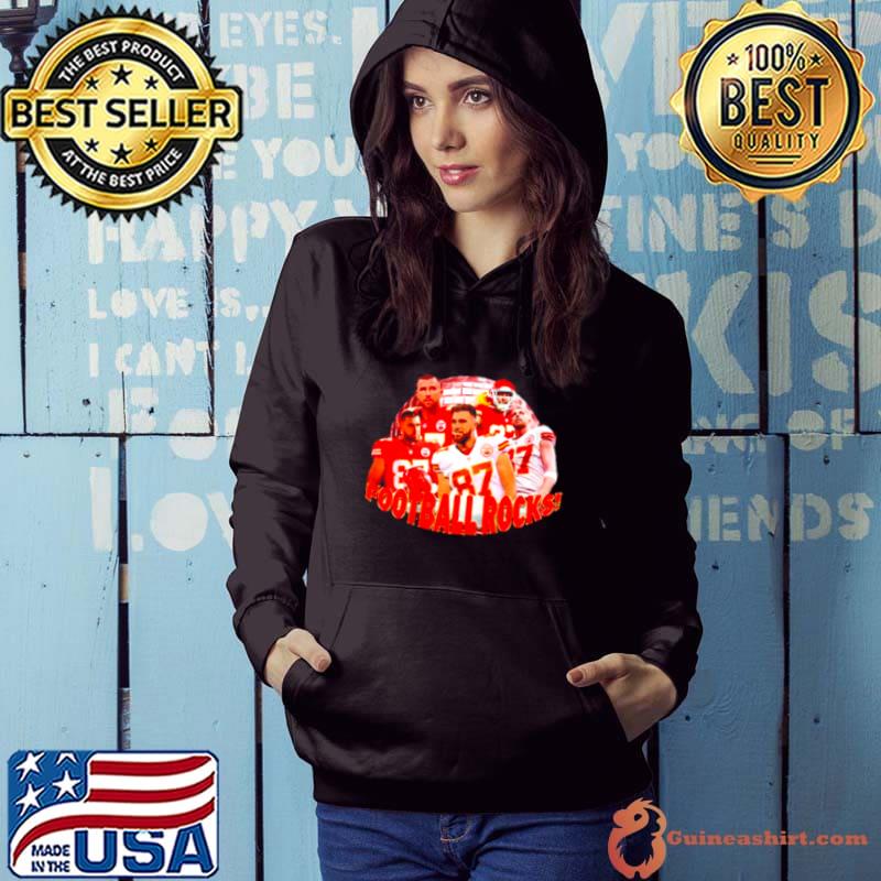 Travis Kelce KC Chiefs football rocks s Hoodie