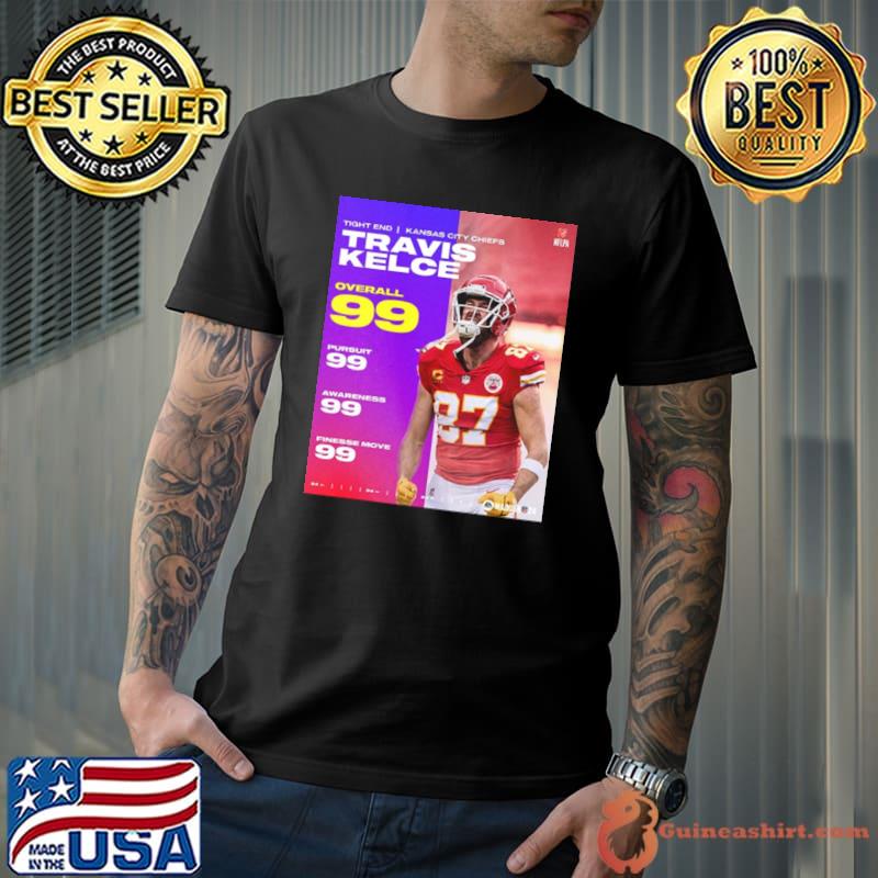 Travis Kelce Touch Down Catches Since Sunday In NFL Madden 24 Kansas City Chiefs Shirt