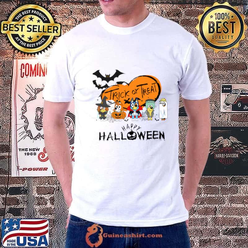 Bluey Dog, Halloween Trick Or Treat T-shirt - Ink In Action