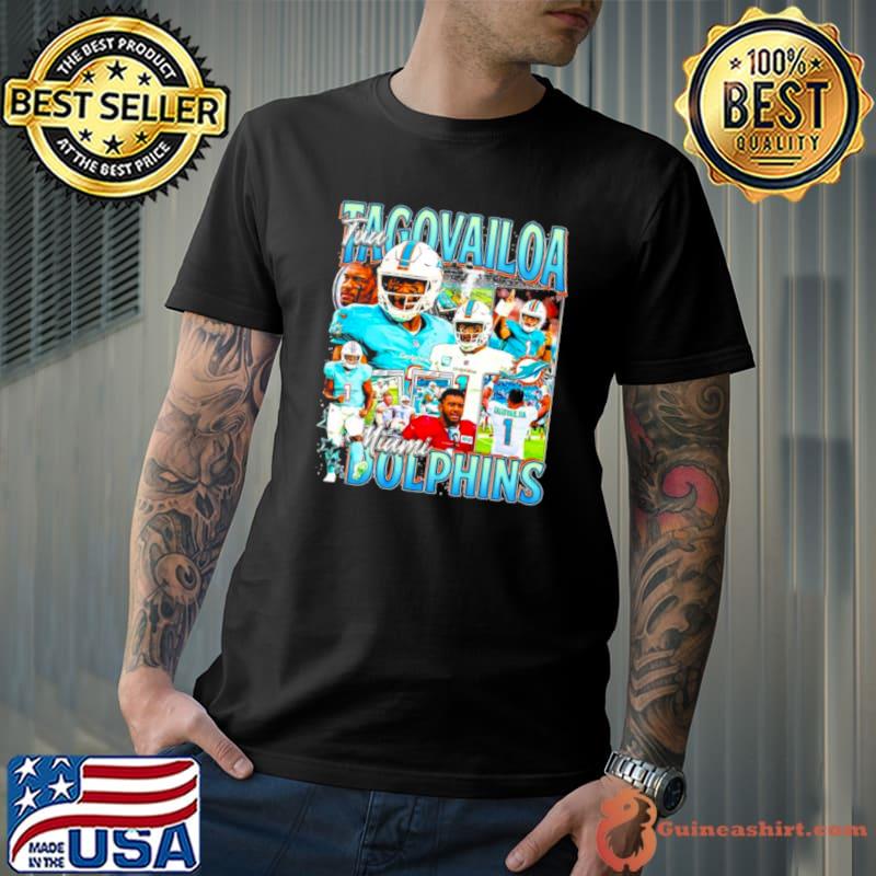 Tua Tagovailoa Miami Dolphins Football Logo Vintage 2023 Shirt