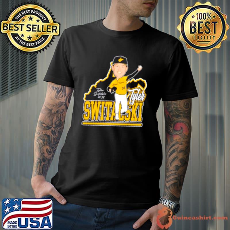 Tyler Switalski West Virginia University cartoon 2023 shirt