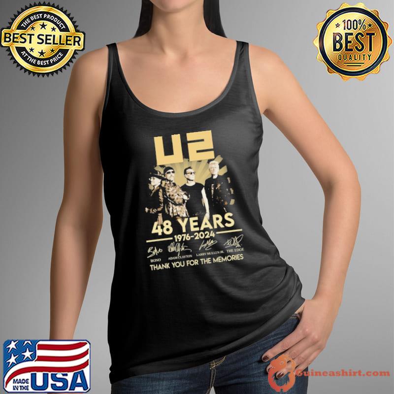 U2 48 years 1976 2024 thank you for the memories signature s Tank Top