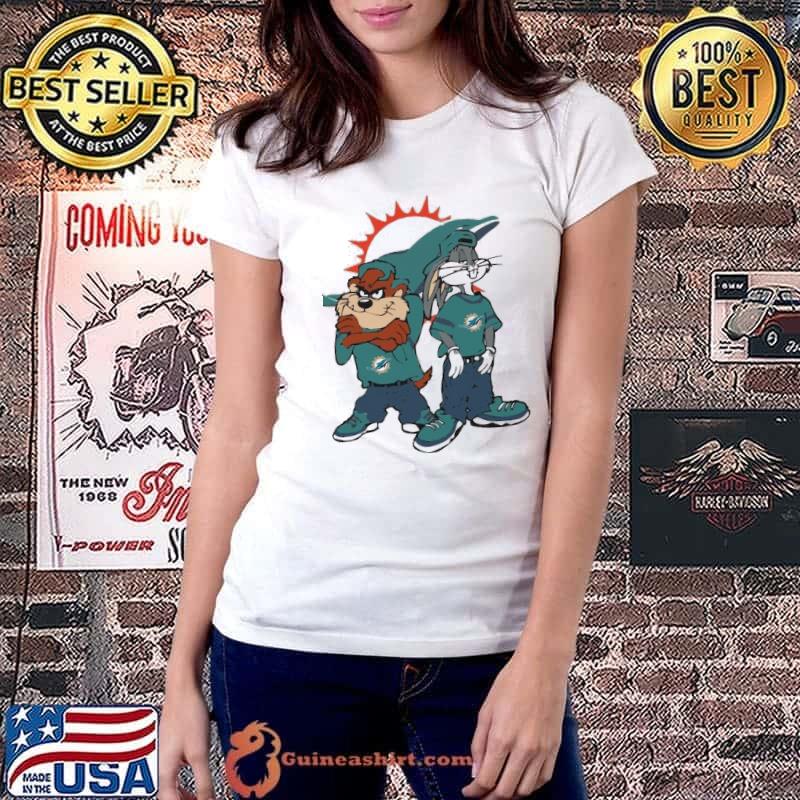 Vintage Miami Dolphins Looney Tunes Shirt Ladiestee
