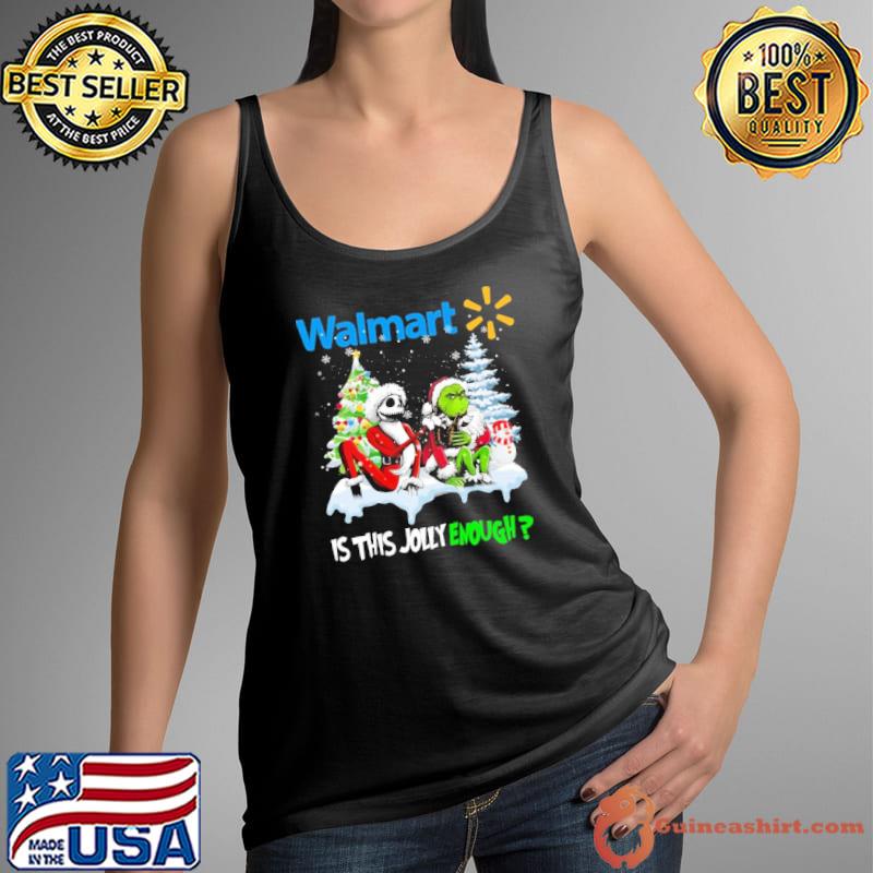 Walmart is this jolly enough grinch and jack skellington xmas s Tank Top
